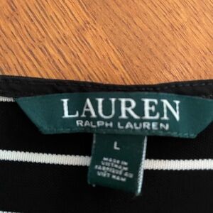 Lauren Ralph Lauren Classic Black and White Striped Shirt